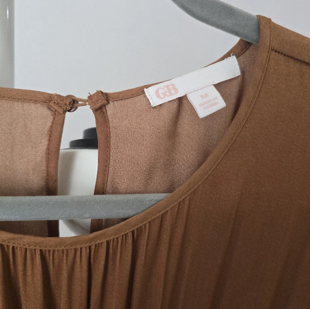 GB Long Sleeve Brown Mini Dress - Picture 3 of 5